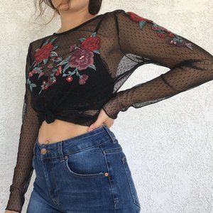 See through Long sleeve Top